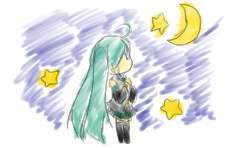 月と星とミク