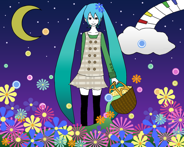 花とミク