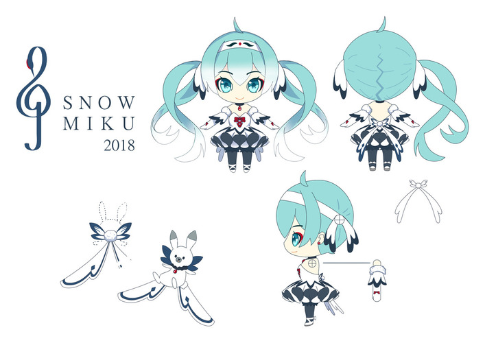 Snow Miku 2018 - Red Crowned Crane