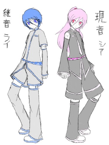 【オリ亜種】継音ライ+a【下書き・色イメージ】