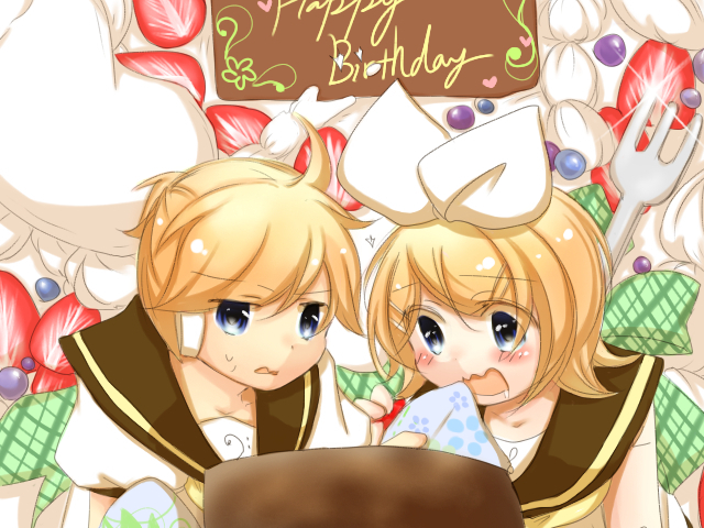 レン君、リンちゃんはケーキが食べたいです!
