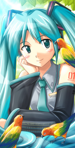 ミクと鳥2