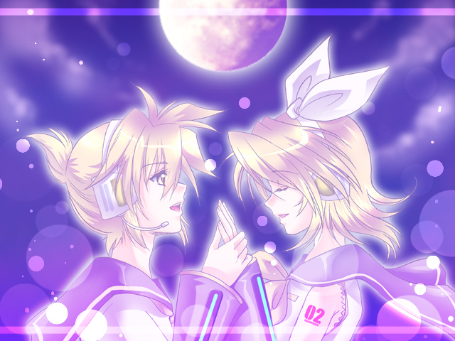 月夜に2人で