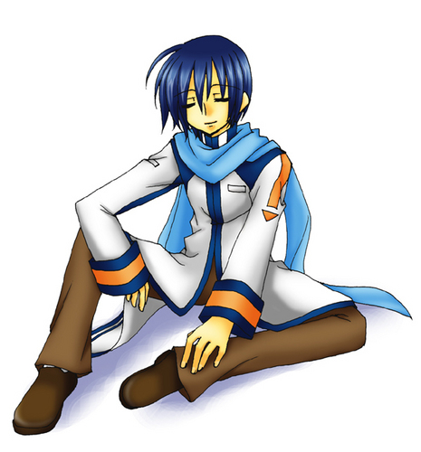ごきげんに目を閉じるKAITO
