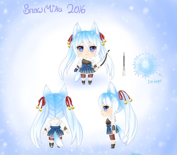 雪ミク2016 arctic fox ver.