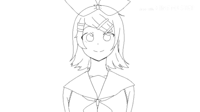 首をかしげるリンちゃん