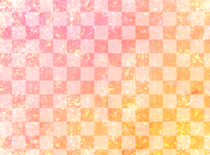 市松pink and orange