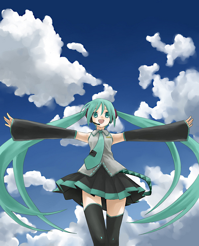 青空とミク