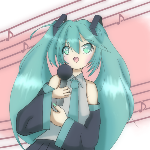 歌うミクさん