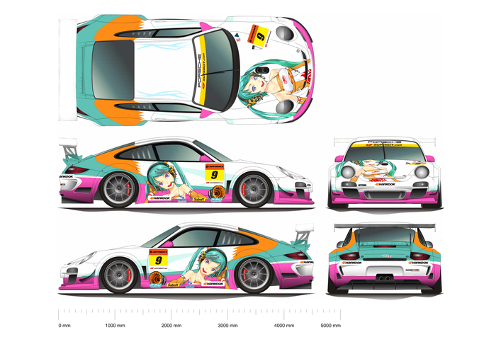 初音ミク X GSR ポルシェデザイン案その2