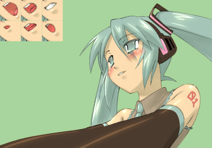 初音ミク-口パク差分付