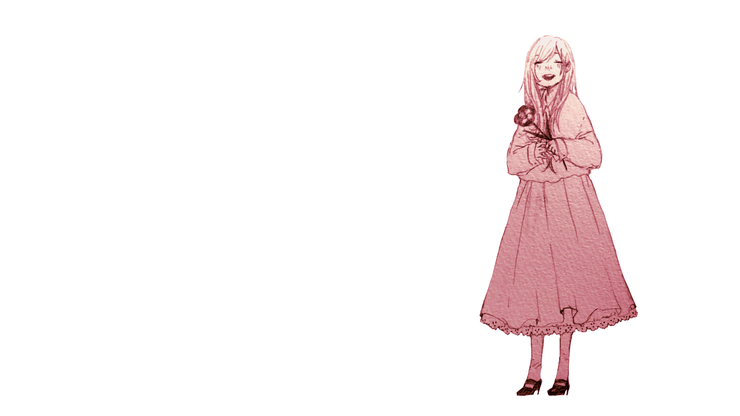 お花をもらった女の子
