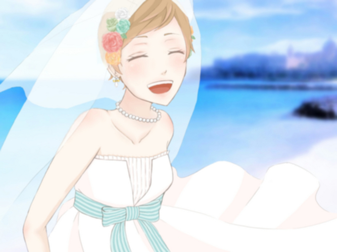コバルトブルーの花嫁