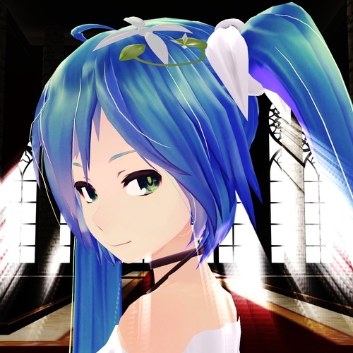 ミクさんと窓から差し込む光