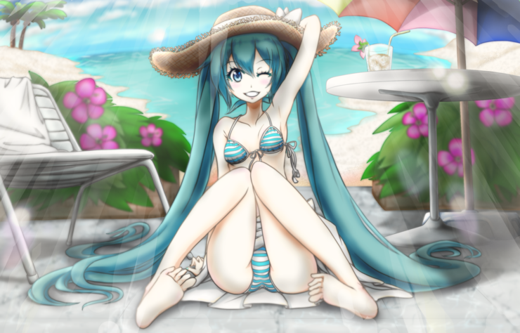 8月「夏の日差しの下で」
