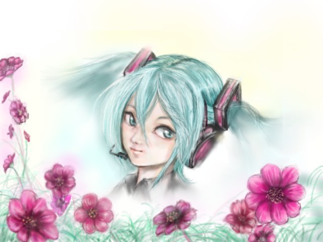 お花の中で囁いて・・・(十月)