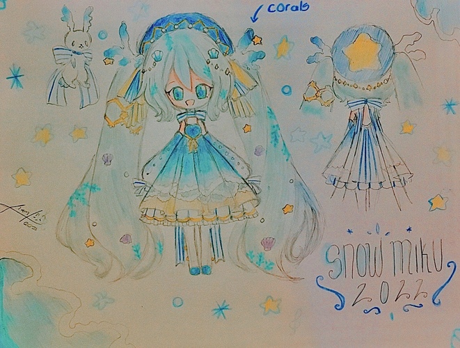 雪ミク2022seashore lady
