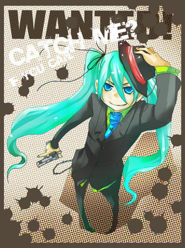 黒スーツミク
