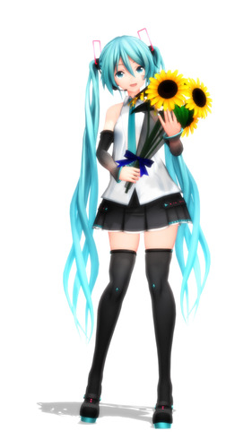 笑顔と花束