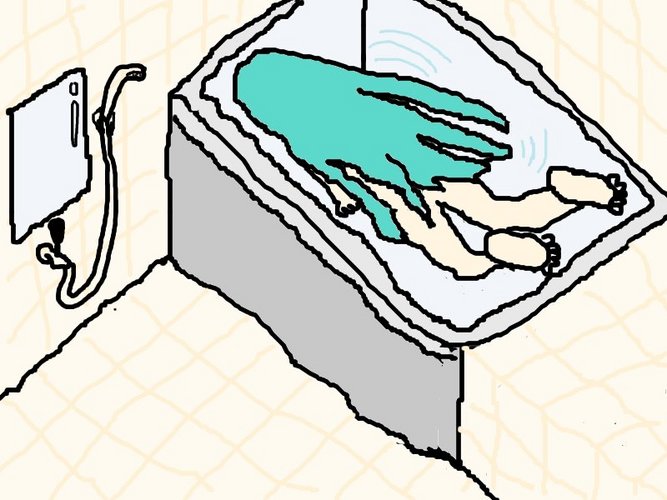 お風呂潜水ミク