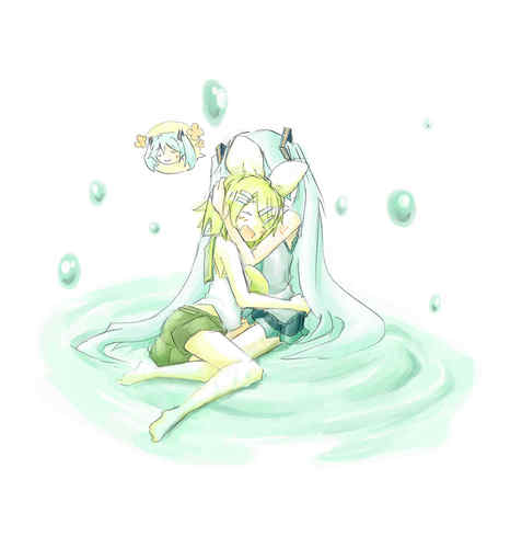 水面とリンミク
