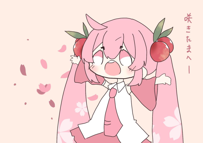 桜ミクさん(´∀`*)