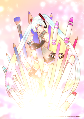初音ミク 塗り絵コンテスト
