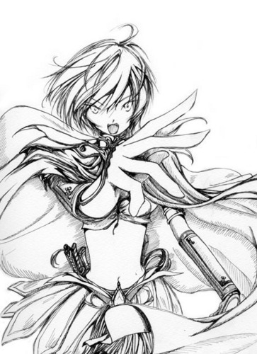 白黒MEIKOさん ファンタジー風?