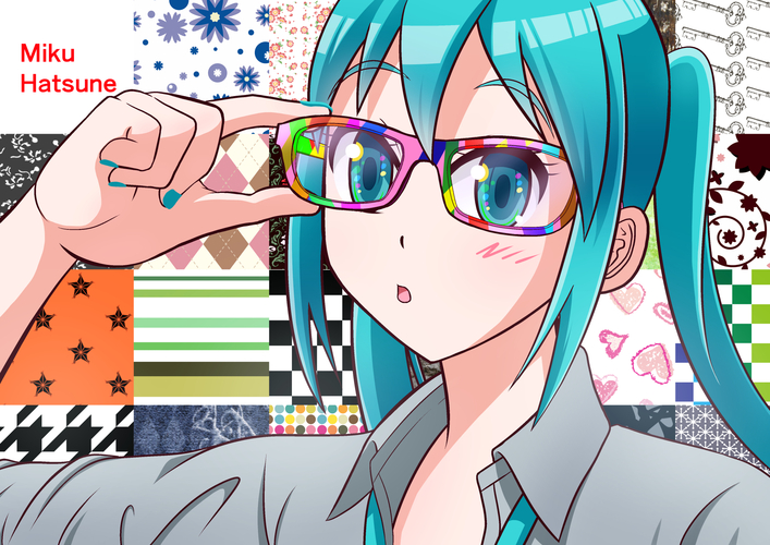 眼鏡ポップなミクさん