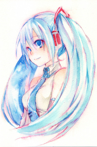 水彩ミクちゃん