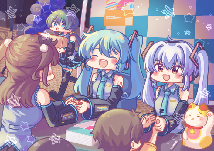 Exciting meeting with Hatsune Miku !