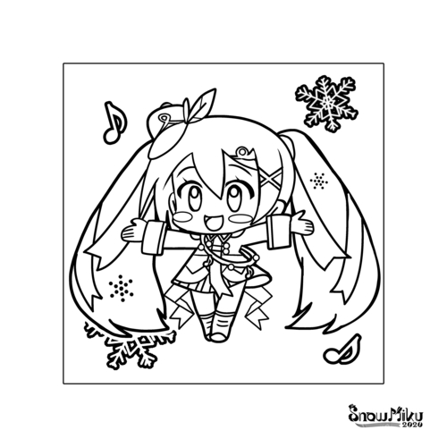 デフォルメ雪ミクさん