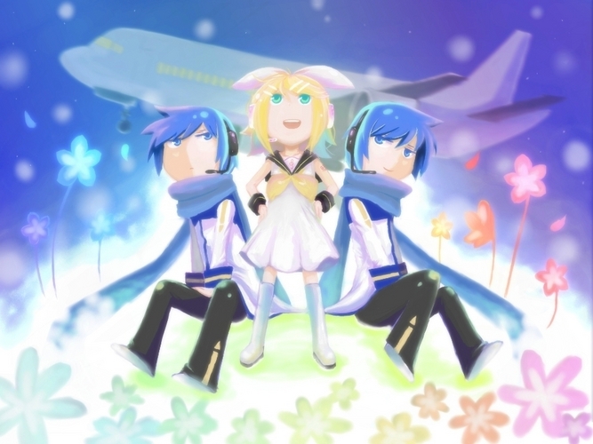 光のスペクトルの花束を