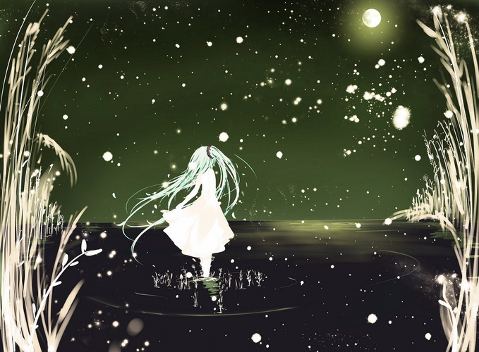 雪の中で