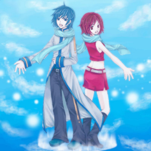 歌う KAITOとMEIKO