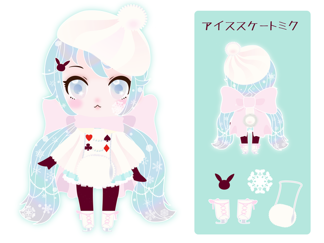 アイススケート雪ミク
