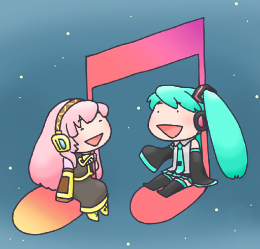 音符と星空とミクルカ