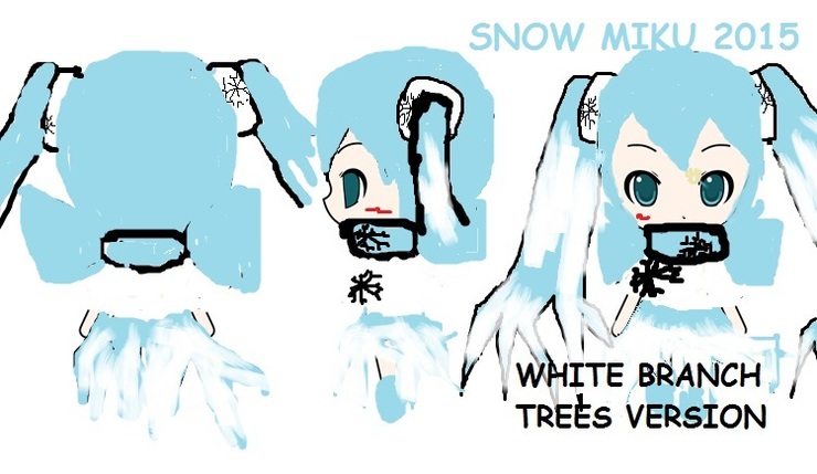 Snow Miku 2015 White Branch Trees