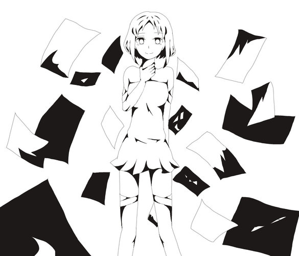 線画。