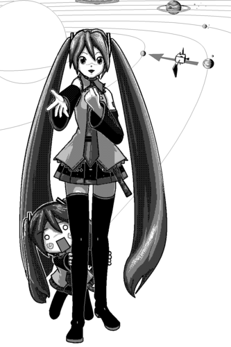 地球から来ました、初音ミクと言います。は、はちゅねですぅ
