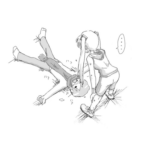 らんにんぐ、してたら…