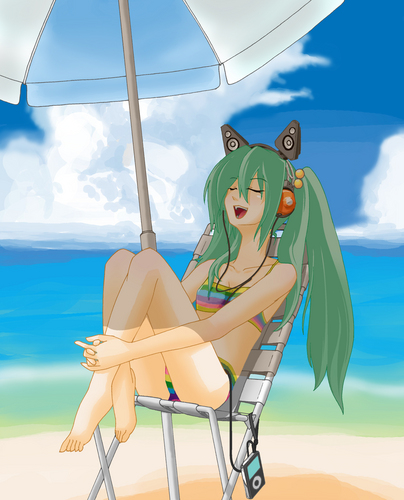 水着 ミク