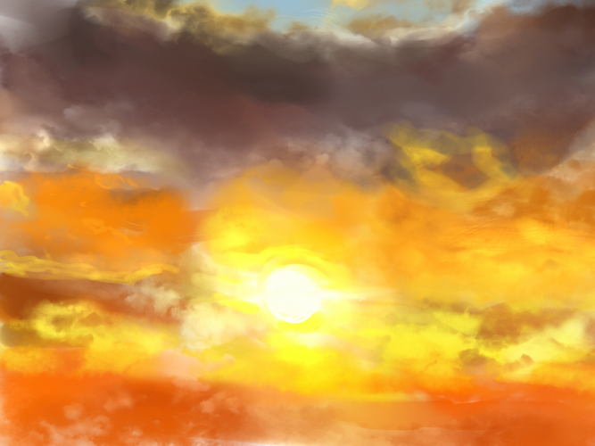 いつか見た夕焼け。