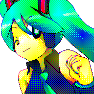初音ミク?デジタル8色で描いてやんよ!