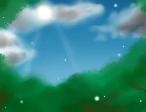 絵本の森・見上げれば