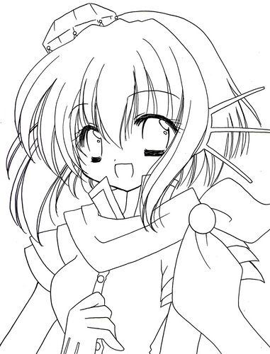【塗り絵】蒼姫ラピス