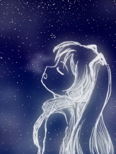 冬の夜空へ
