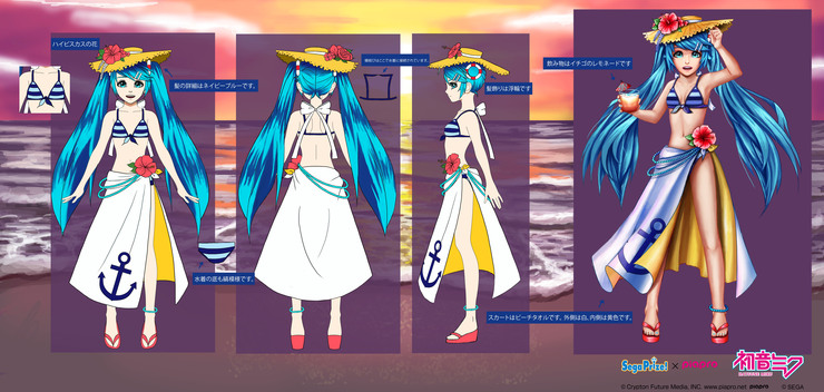 ハイビスカス浜辺ミク