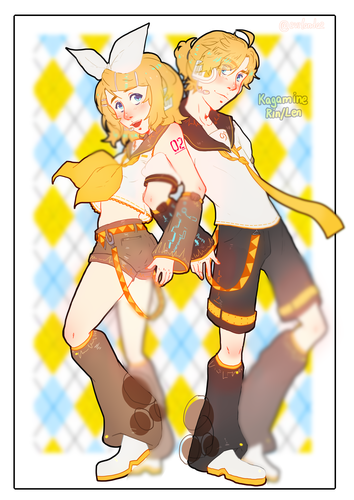 KAGAMINE RIN LEN DRAW