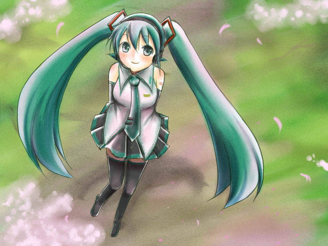 桜舞い散る